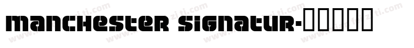 Manchester Signatur字体转换